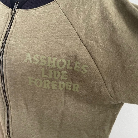 Assholes live forever Zip Up Sweater Jacket size XL - Picture 11 of 11